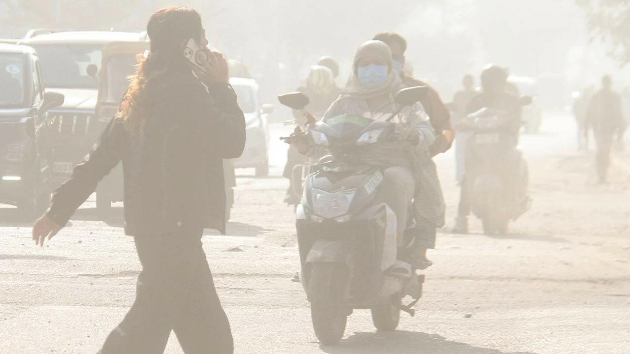 A layer of smog engulfed Delhi-NCR on Saturday morning, leading to GRAP-3 guidelines being imposed 