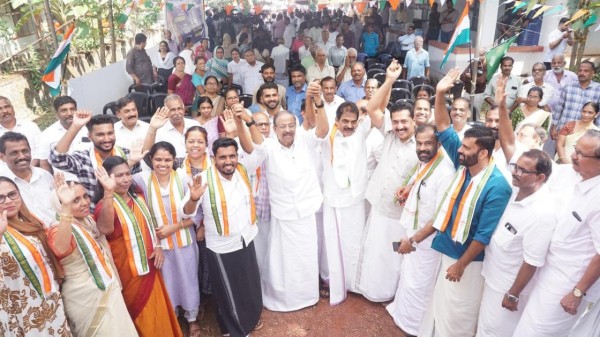 Congress - led UDF leads in local body polls in Kerala 