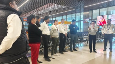 Pune airport staff discuss key drill initiatives to manage operations in foggy weather.