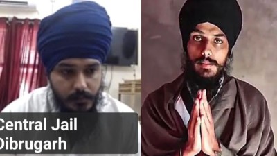 This was the first time Amritpal was seen in public since his detention under the NSA