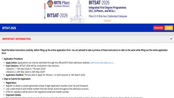 BITSAT 2026