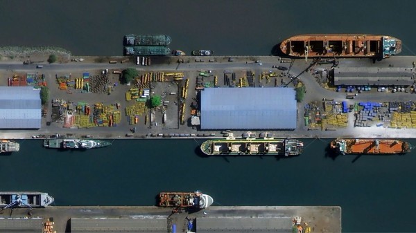 Dock area of CBD Belapur captured by the Chinese Jilin-1 Gaofen 07C01 satellite.