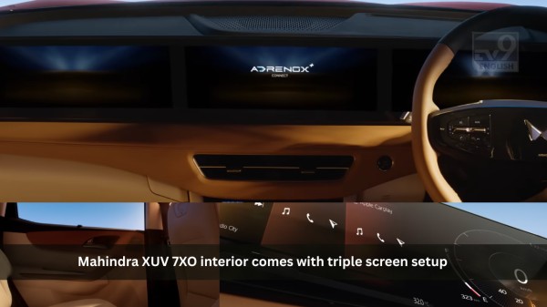 Mahindra XUV 7XO interior comes with triple screen setup