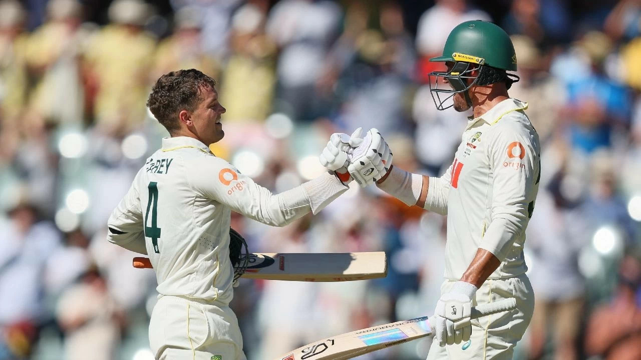 Alex Carey scored a superb century on his home ground.