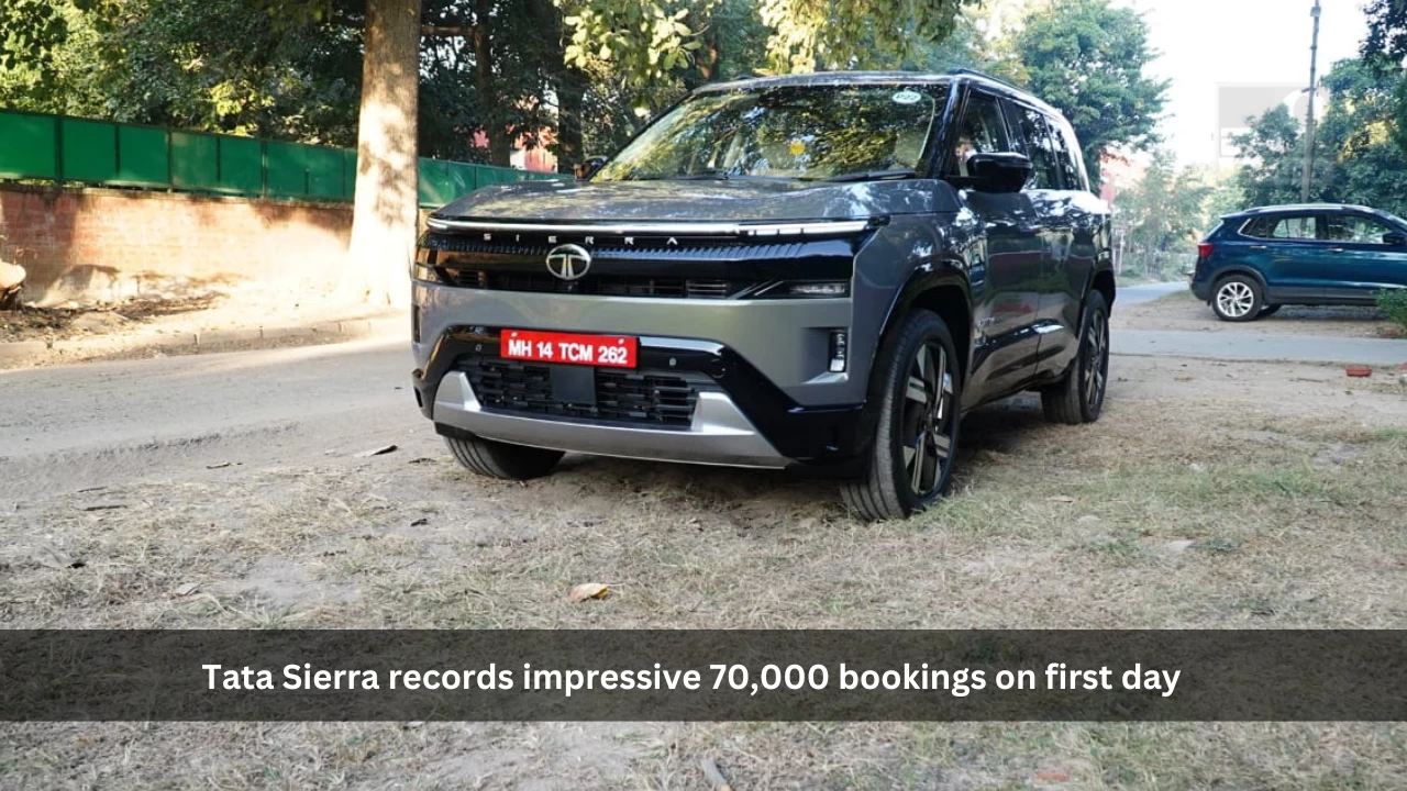 Tata Sierra records impressive 70,000 bookings on first day