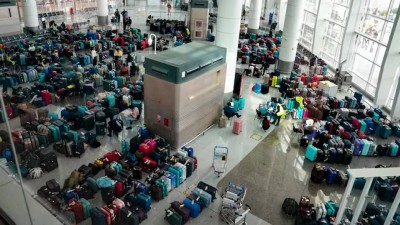 The number of flight cancellations may have gone down, but disruptions in key routes continue to cause chaos. 