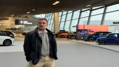 Rahul Gandhi visited a BMW plant in Gaermany.