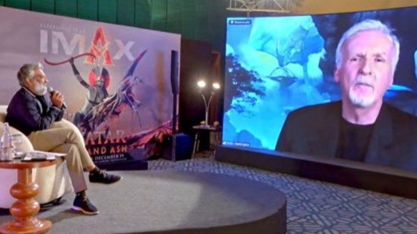 James Cameron expresses his desire to visit SS Rajamouli's film set.