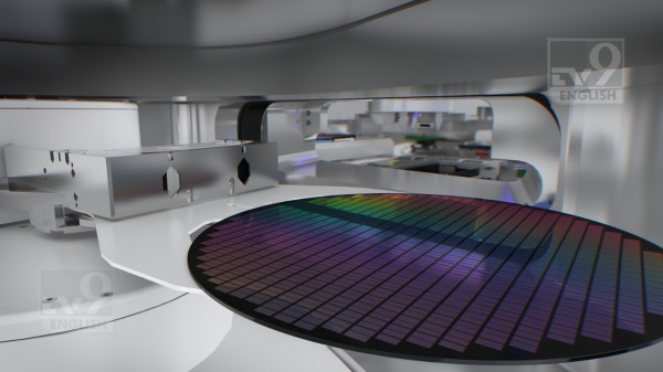 NXE3000 series EUV lithography systems handling Chip wafers by ASML 