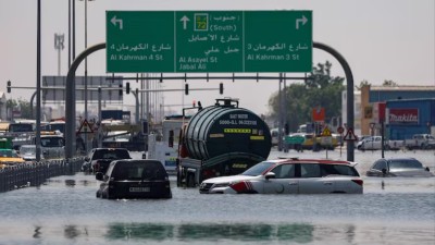 Dubai roads flooded after heavy rainfall on December 18 and 19. (Photo: Reuters)