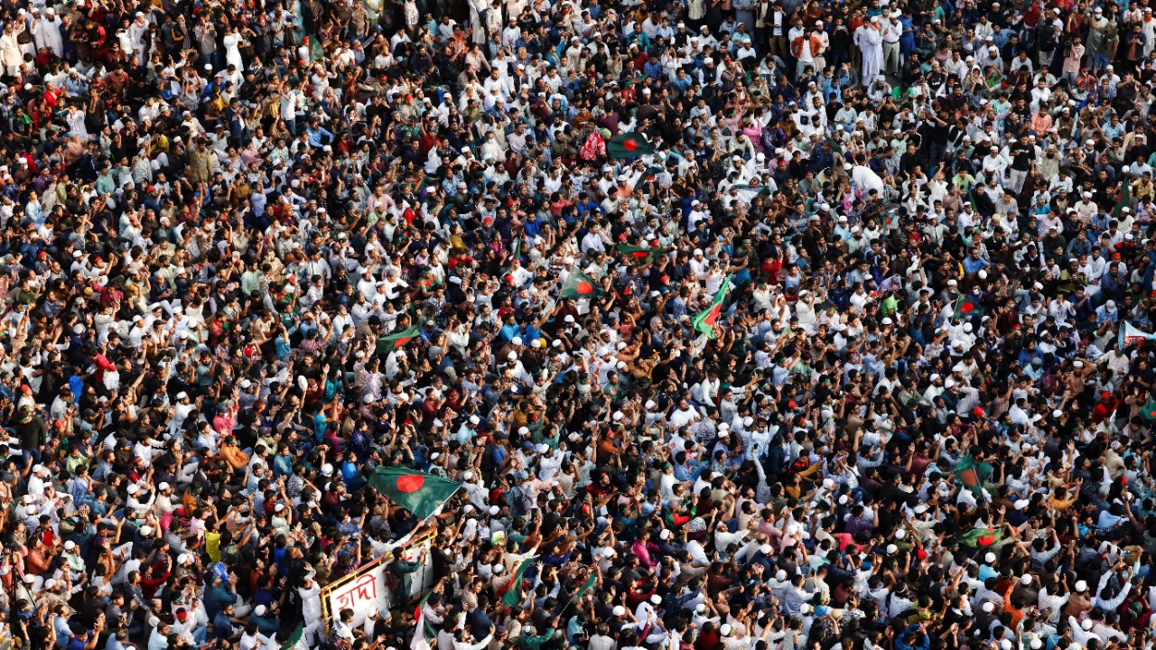 Bangladesh is in the grip of anarchy after Sharif Osman Hadi's death. (Photo credit: Reuters)