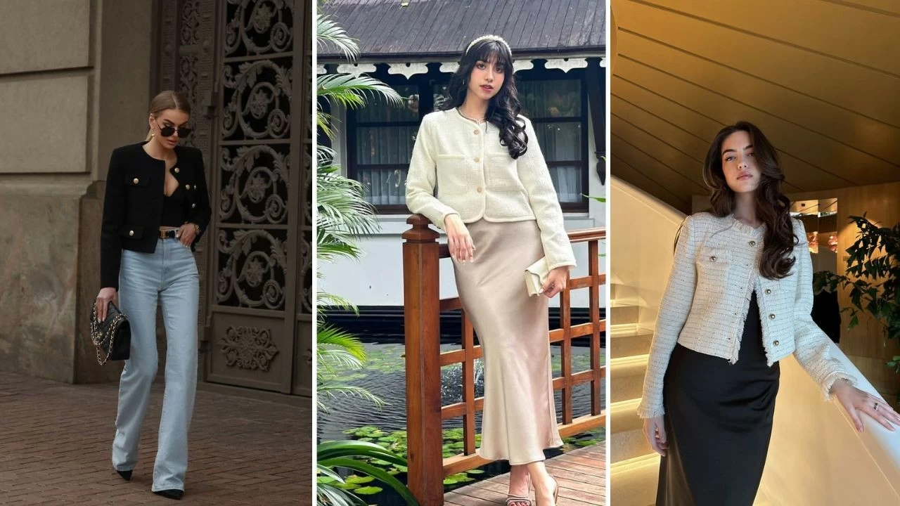 Tweed jacket dominates winter fashion: quiet-luxury styling tips (Picture credit: Pinterest)