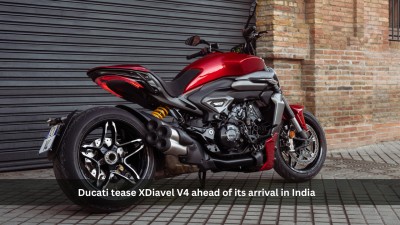 Ducati tease XDiavel V4 ahead of its arrival in India