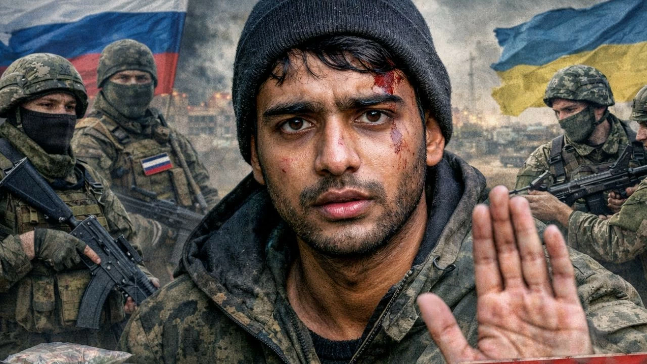 The Indian student, identified as Sahil Mohammad Hussain, recorded the video from an undisclosed location in Ukraine