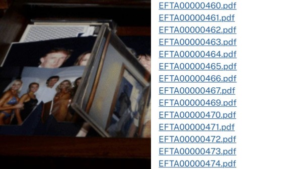 The photograph is believed to have been taken at Trump's Mar-a-Lago property in February 2000, before Trump and Melania were married.