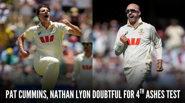 Australian captain Pat Cummins and Nathan are unlikely to feature in the fourth Ashes Test.