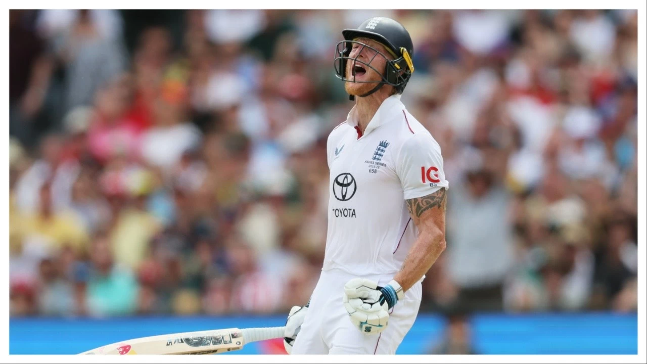 England's Ben Stokes reacts after he was out bowled in the third Ashes Test in Adelaide on Dec. 19.
