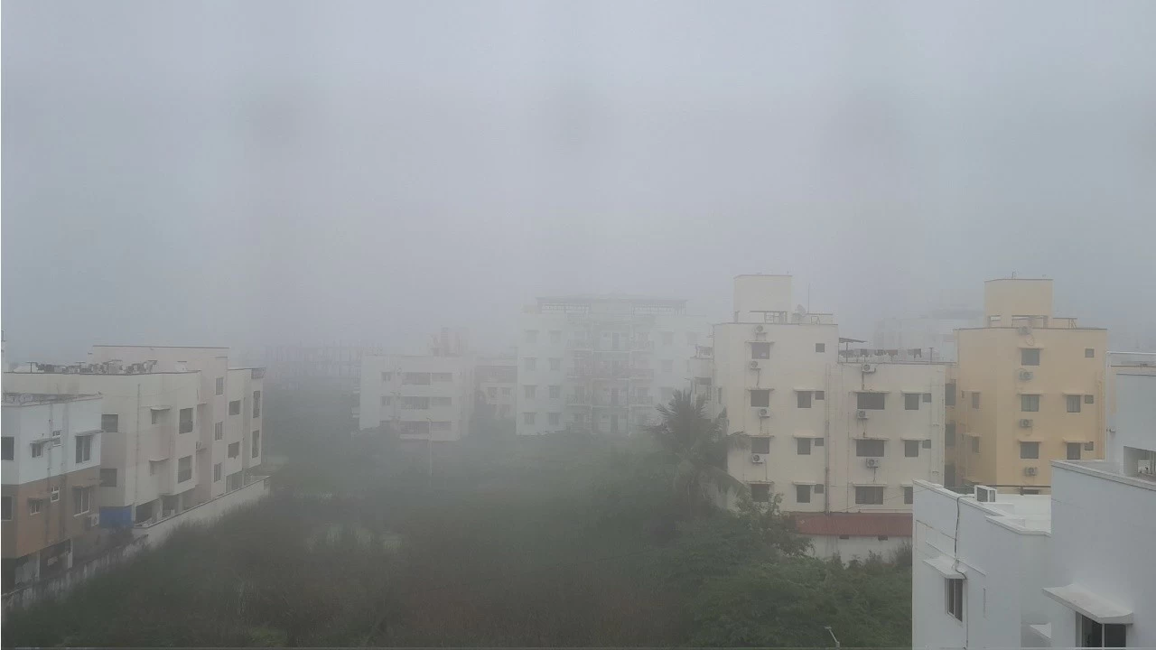 Foggy morning in Chennai.