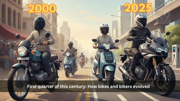 From kick-start commuter bikes to connected motorcycles with advanced safety features, India’s two-wheeler segment has evolved significantly over the last 25 years