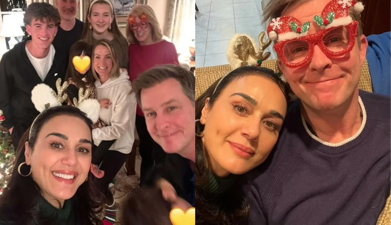 Preity Zinta and her family