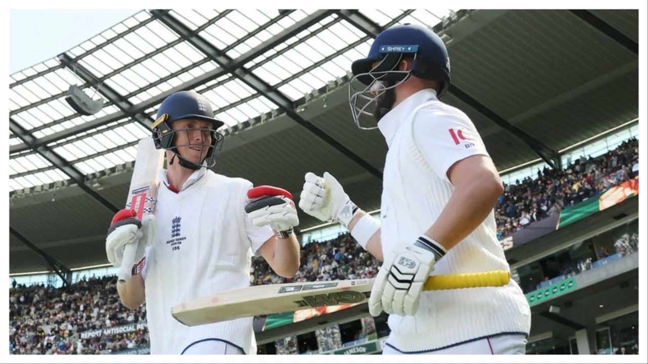 England won the fourth Ashes Test by four wickets.