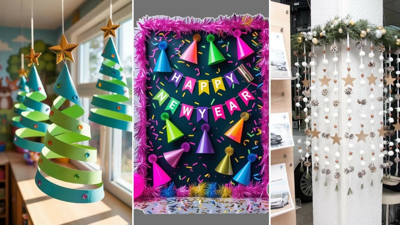 Simple New Year decoration ideas to refresh your office space (Picture credit: Pinterest)