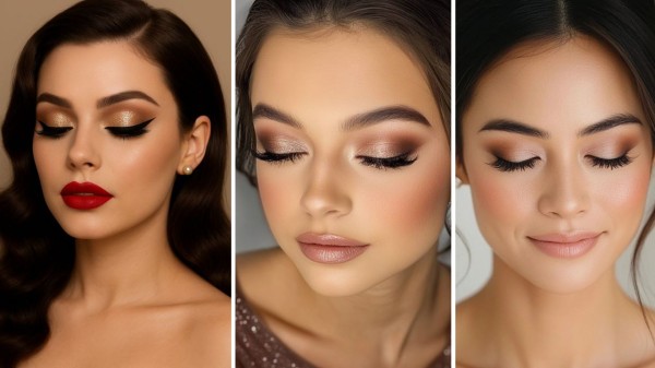 New Year makeup looks designed to survive hours of celebration (Picture credit: Pinterest)