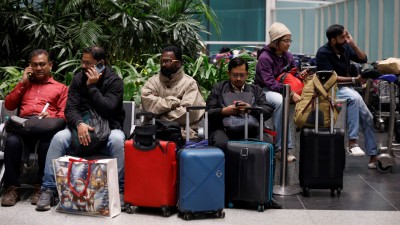 Delhi airport witnessed the cancellation of 128 flights. (Photo credit: Reuters)