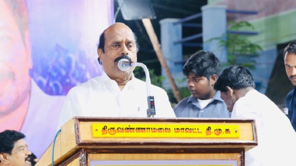 At an IUML event in Tirupattur, PWD Minister E.V. Velu cites archaeological sites like Keezhadi to assert the antiquity of Tamil civilization and stresses Hindu-Muslim unity in the state.