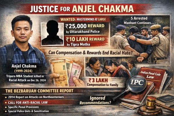 Anjel Chakma, a resident of Nandannagar in West Tripura, was pursuing his MBA in Dehradun.  (AI generated Image)