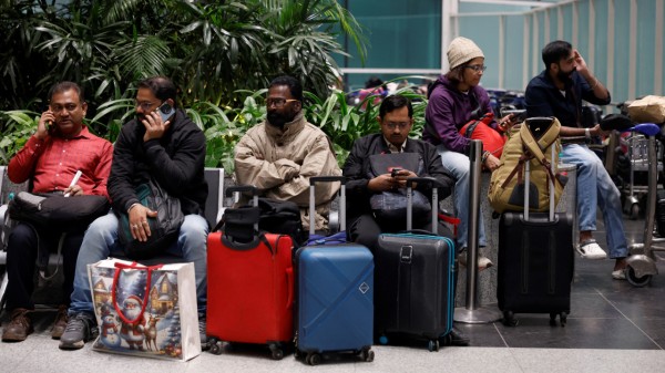 Delhi airport witnessed the cancellation of 128 flights. (Photo credit: Reuters)