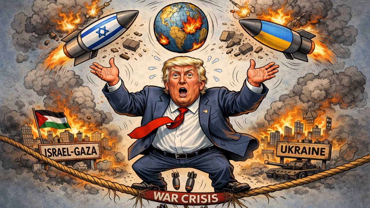 Intrusions by Donald Trump have been a common point in both the Israel-Hamas and Russia-Ukraine war, and it currently is peace plans backed by him that look like the best bet to bring about some calm.