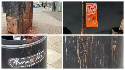 Streets, telephone boxes, and public spaces are marred by red stains from the betel nut mixture. (Photo Source: X)