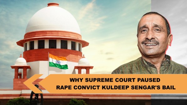 Kuldeep Sengar won't be released: Supreme Court pauses Delhi HC's order of suspending ex-MLA's sentence