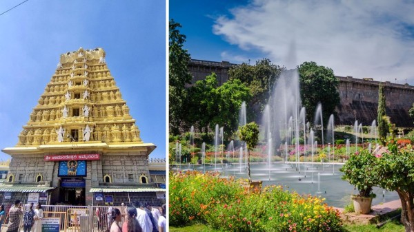 Chamundeshwari_Temple_and_Brindavan_Garden_Mysore