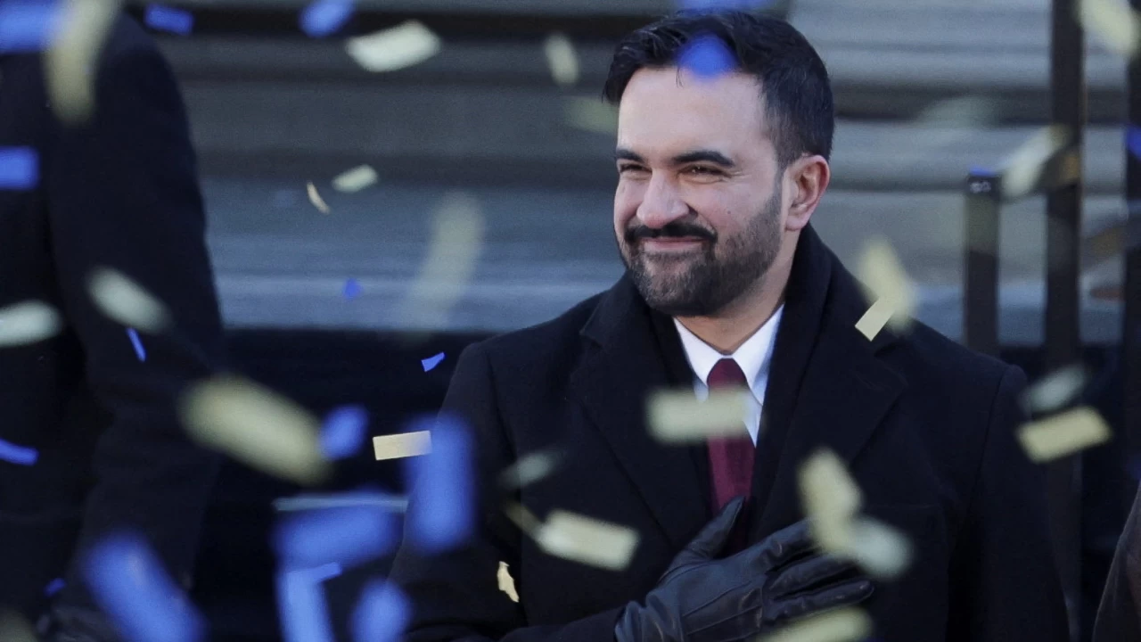 Zohran Mamdani's inauguration ceremony in New York City. (Photo credit: Reuters)