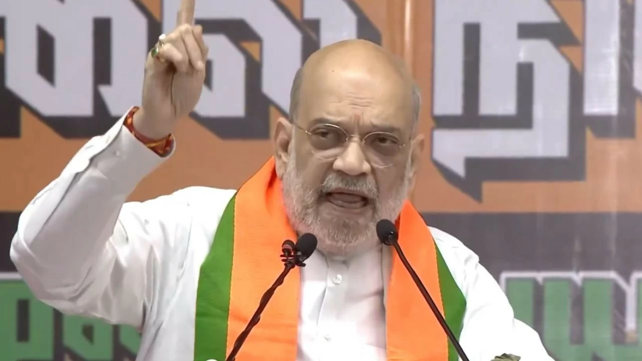 Shah arrived in Tiruchirappalli on Sunday, where he received a warm welcome from party leaders