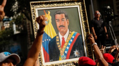 Protest in support of Venezuela's President Nicolas Maduro in Caracas. (Photo credit: Reuters)
