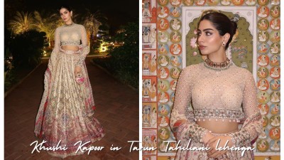 Khushi Kapoor’s Tarun Tahiliani lehenga celebrates Indian heritage (Picture credit: Instagram)