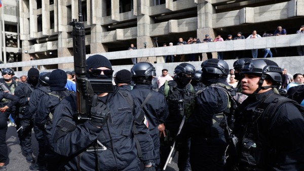 Pro-government armed civilians deploy in Caracas, Venezuela, on Saturday, Jan. 3, 2026, after Donald Trump announced that Nicolás Maduro had been captured. (AP/PTI)