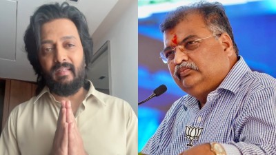 Recently, Maharashtra BJP chief Ravindra Chavan attacked former Chief Minister Vilasrao Deshmukh, and now actor Riteish Deshmukh has responded to it. (Photo credit: TV9 network)