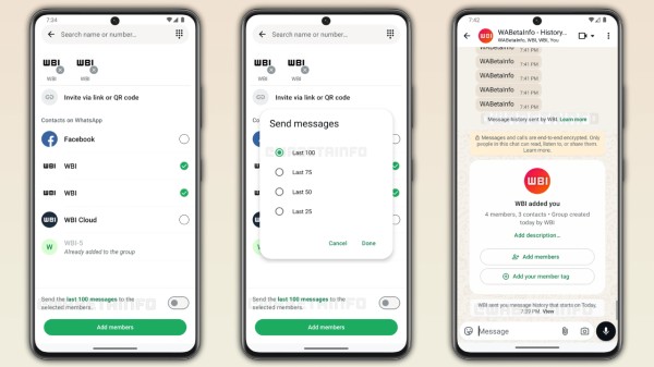 WhatsApp tests recent group chat history sharing for new members: Here’s how it works