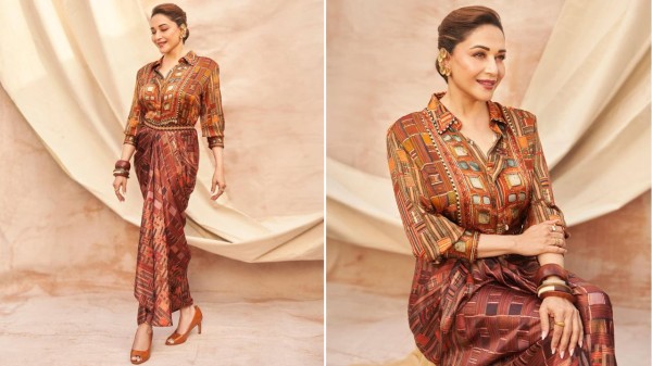 At 58, Madhuri Dixit redefines fusion fashion with effortless sophistication