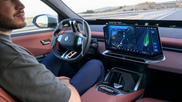 BMW interior entertainment hub