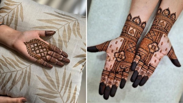 Front hand mehendi ideas that add festive charm to Lohri celebrations