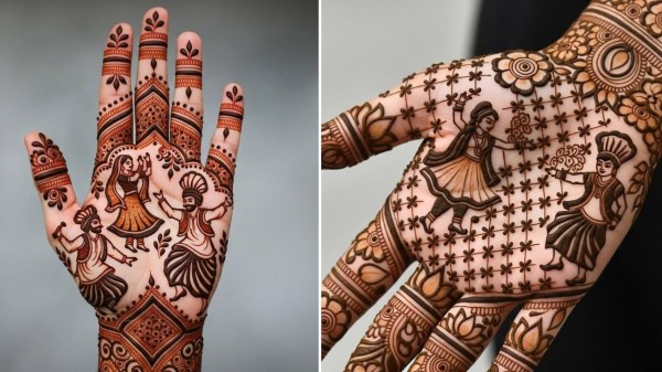 Front hand mehendi ideas that add festive charm to Lohri celebrations