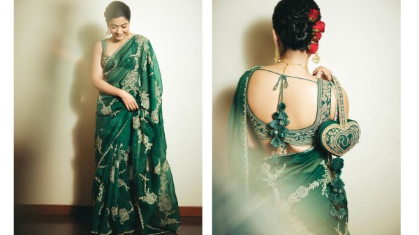 Top Pongal dressing inspiration straight from Rashmika Mandanna’s saree diary