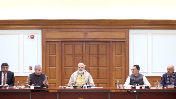 PM Modi added that they should function on the principles of data privacy. (Photo credit: TV9 network)