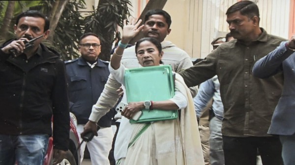 West Bengal Chief Minister Mamata Banerjee alleged that ED officials were attempting to seize TMCs hard disks, internal documents and sensitive organisational data during a search operation at the residence of I-PAC chief Prateek Jain. (PTI Photo)