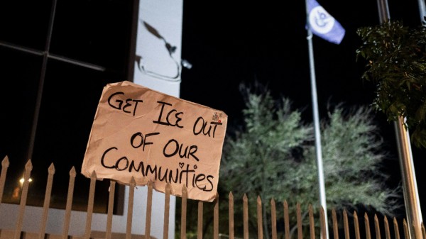 Protest following the fatal shooting of Renee Nicole Good, in Phoenix. (Photo credit: Reuters)